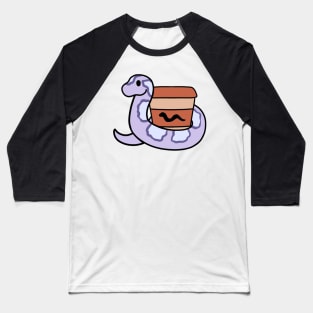 Lavender Corn Snake Coffee Baseball T-Shirt